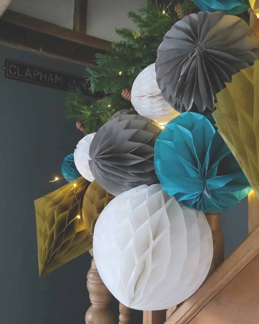 Honeycomb garland outlet paper decorations